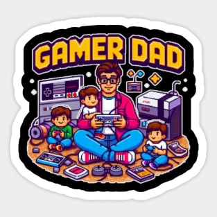 Fathers day Gamer Dad Sticker